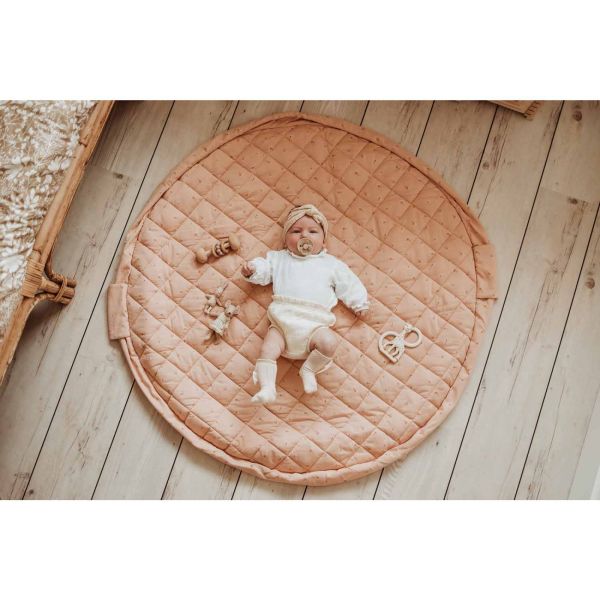 Sac à jouets / tapis d'éveil 2 en 1 Noomad soft Fleuri