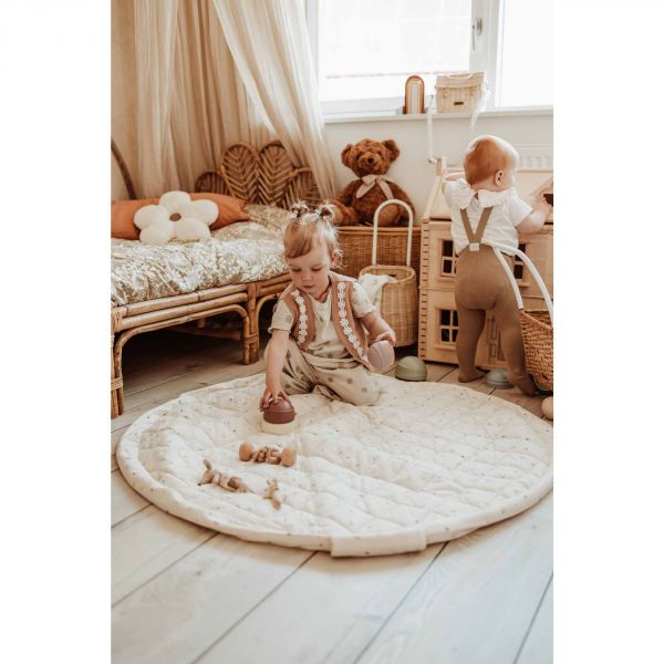 Sac à jouets / tapis d'éveil 2 en 1 en coton bio Moon