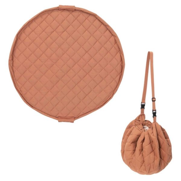 Sac à jouets / tapis d'éveil 2 en 1 Noomad soft Tawny Brown