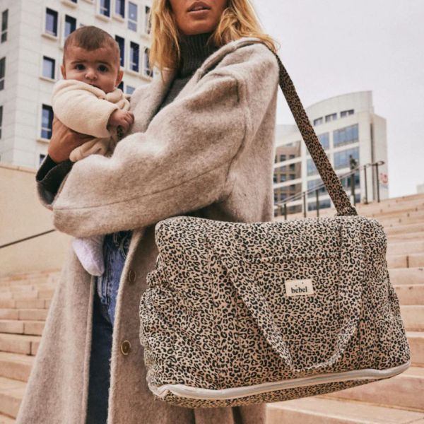 Sac à langer 24/48h Collection Léopard beige