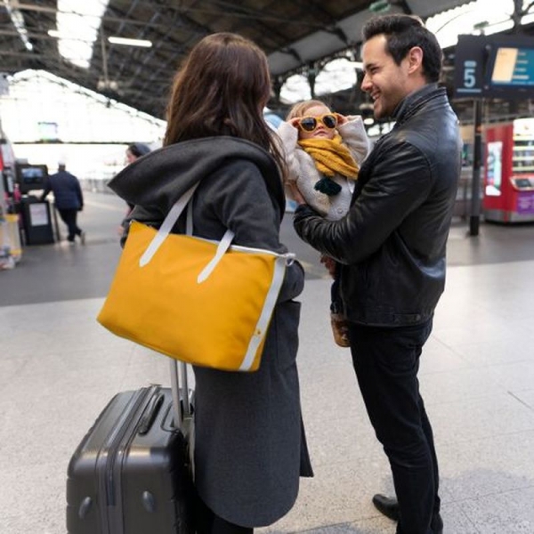 Sac à langer Champs-Elysées Jaune safran