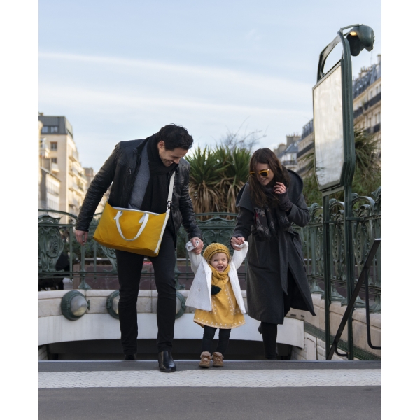 Sac à langer Champs-Elysées Jaune safran