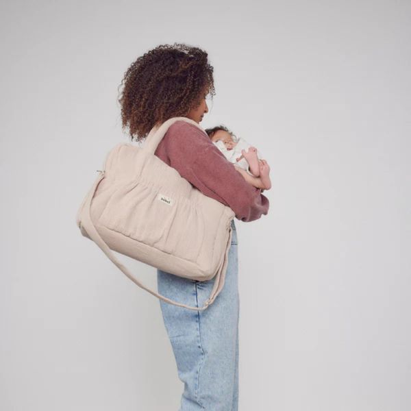 Sac à langer Comme un bonbon Grège