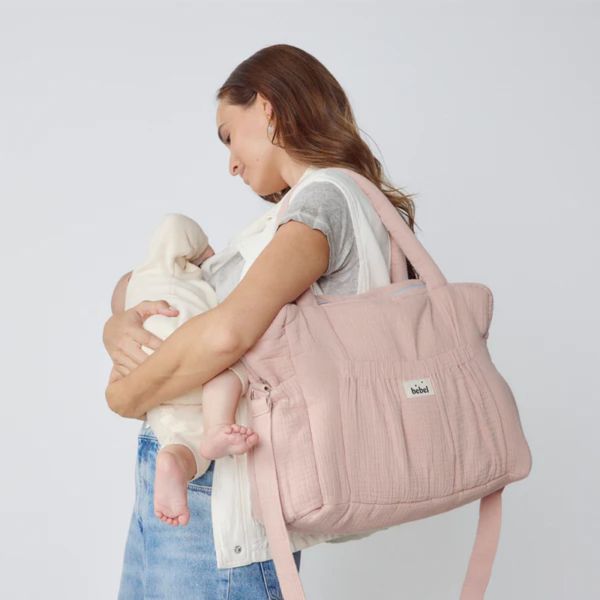 Sac à langer Comme un bonbon Vieux rose