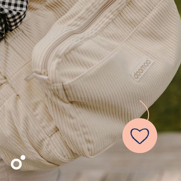 Sac à langer velours côtelé Fluffy Corduroy Beige