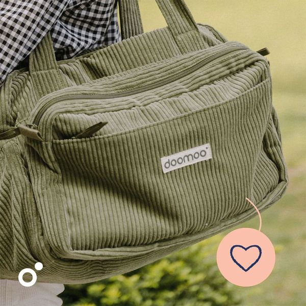 Sac à langer velours côtelé Fluffy Corduroy Kaki