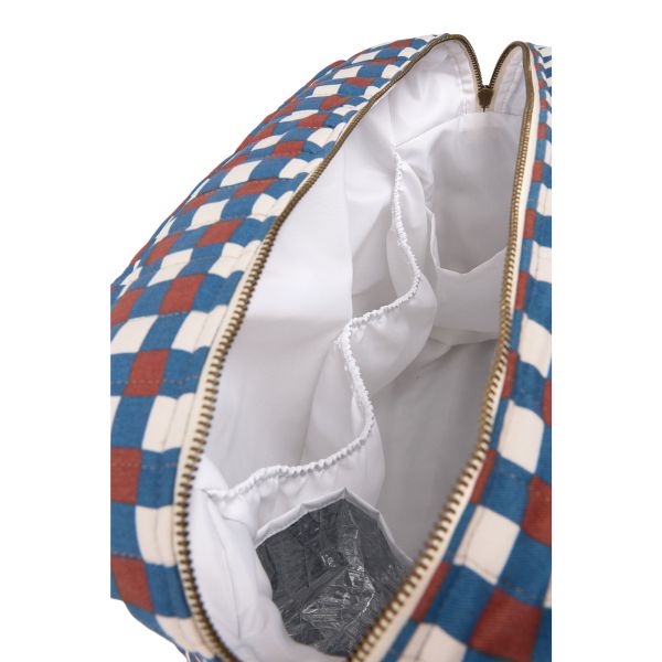 Sac à langer poussette imperméable Hyde Park Blue Red Mosaic