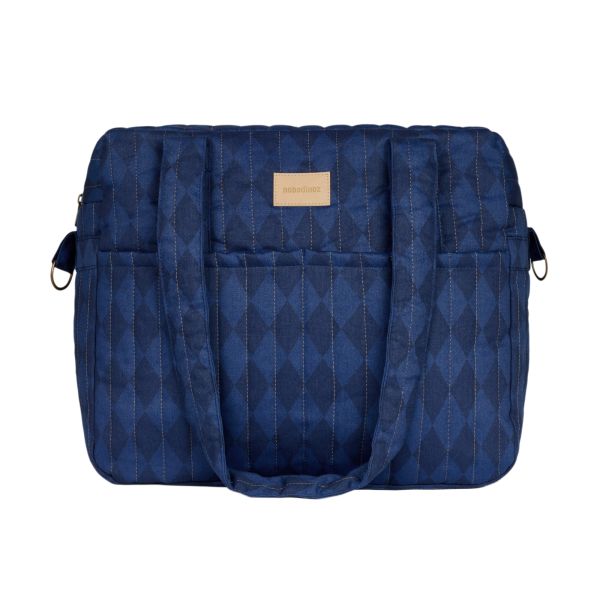 Sac à langer poussette imperméable Hyde Park Denim Blue Diamonds