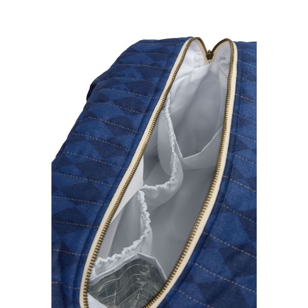 Sac à langer poussette imperméable Hyde Park Denim Blue Diamonds