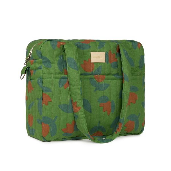 Sac à langer poussette imperméable Hyde Park Green Tulips
