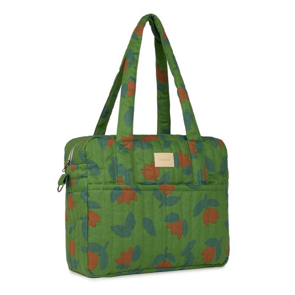 Sac à langer poussette imperméable Hyde Park Green Tulips