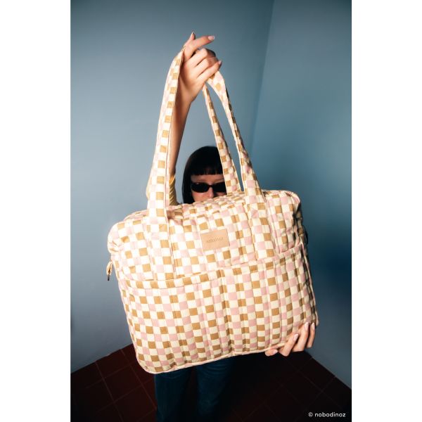 Sac à langer poussette imperméable Hyde Park Yellow Pink Mosaic