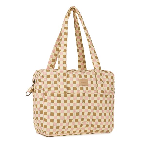 Sac à langer poussette imperméable Hyde Park Yellow Pink Mosaic