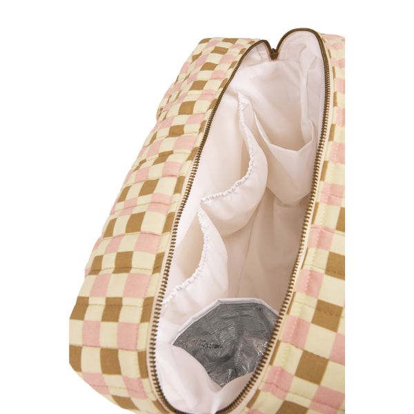 Sac à langer poussette imperméable Hyde Park Yellow Pink Mosaic