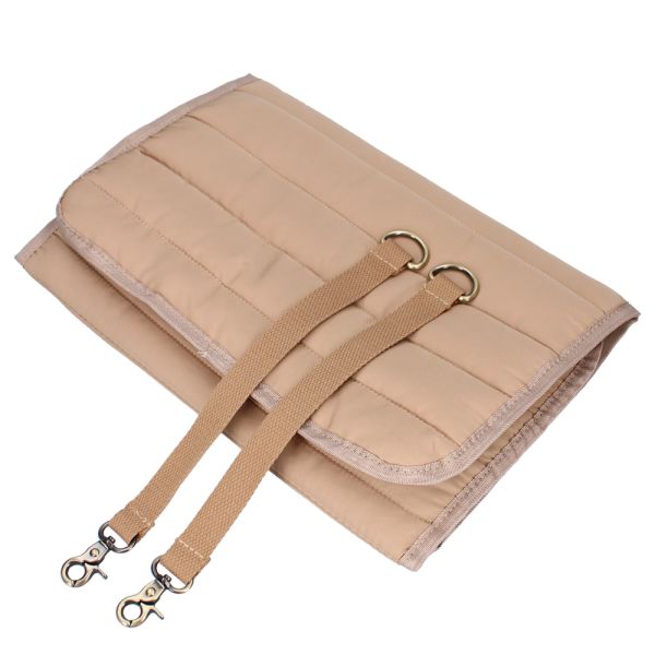 Sac à langer imperméable matelassé avec matelas à langer 2 crochets - Beige
