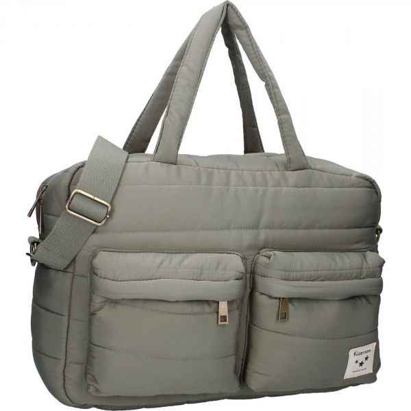 Sac à langer avec matelas à langer - Matelassé imperméable vert