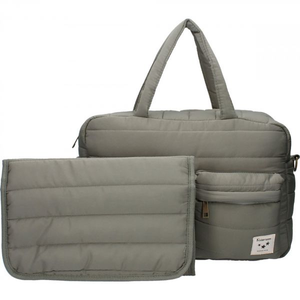 Sac à langer avec matelas à langer - Matelassé imperméable vert