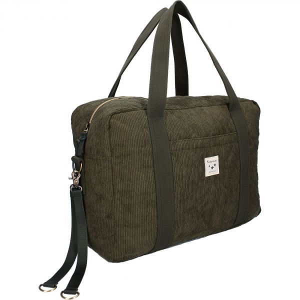 Sac à langer avec matelas à langer - Velours côtelé kaki