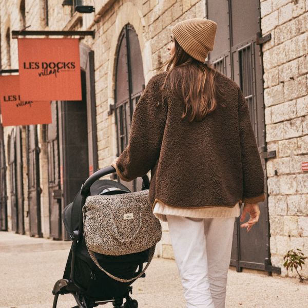 Sac à langer Middle Collection Léopard Beige