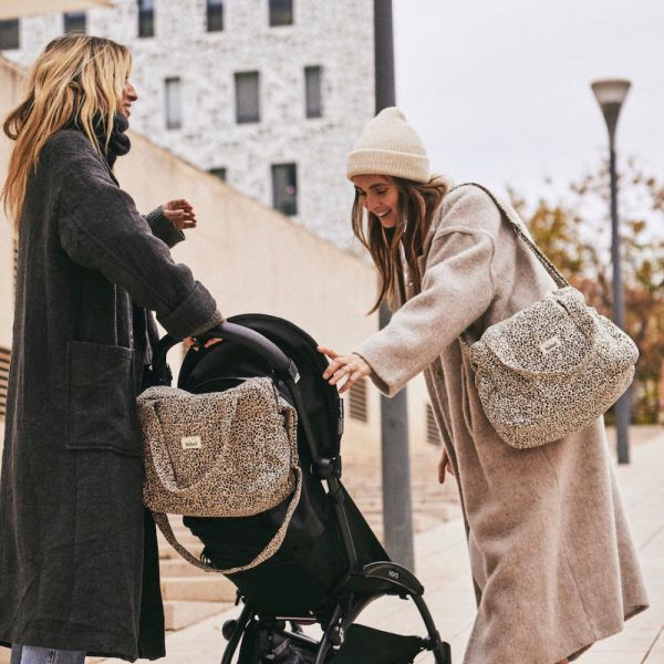 Sac à langer Middle Collection Léopard Beige