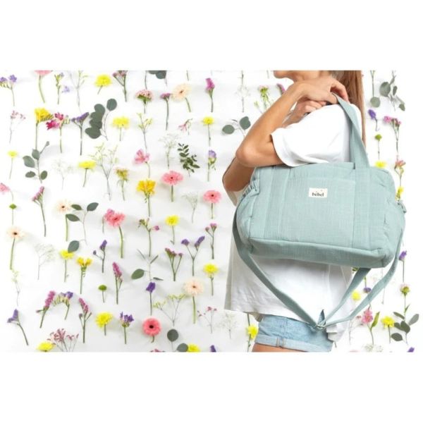 Sac à langer effet lin lagon Middle