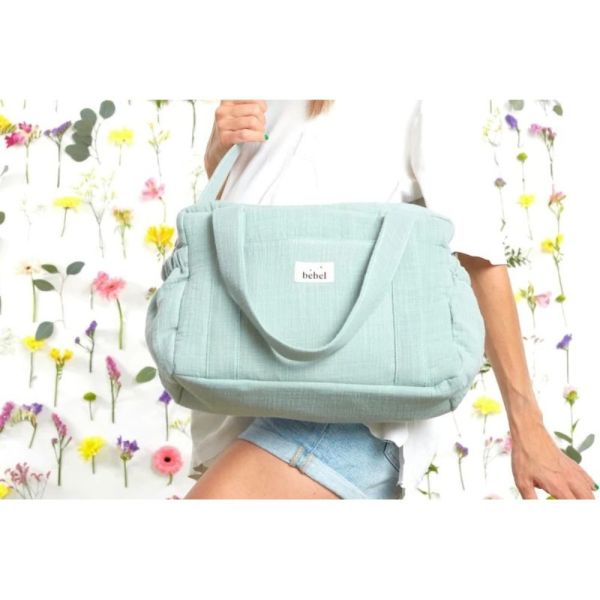 Sac à langer effet lin lagon Middle