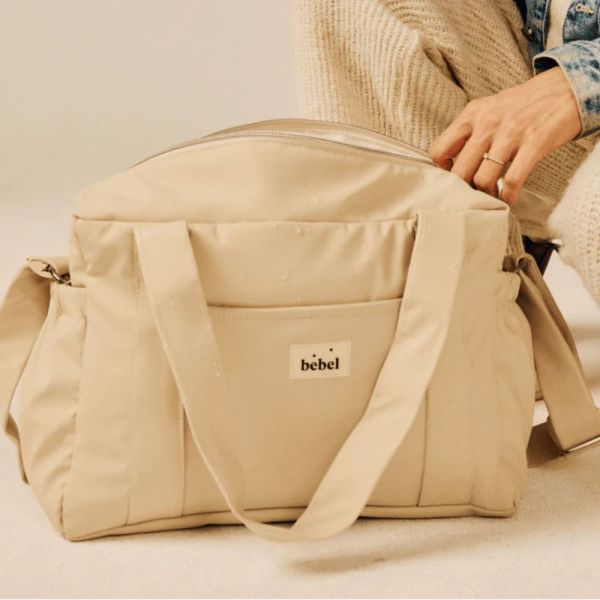 Sac à langer compact Middle imperméable multi-poches poussette Latte