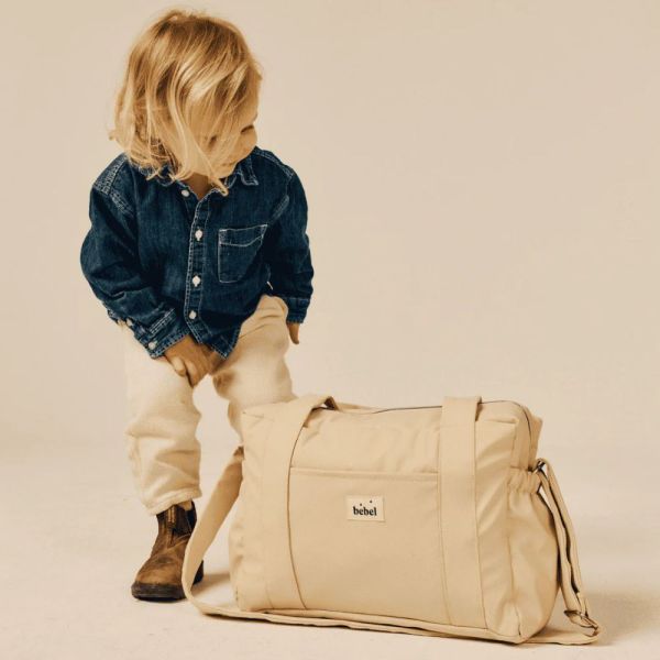 Sac à langer compact Middle imperméable multi-poches poussette Latte