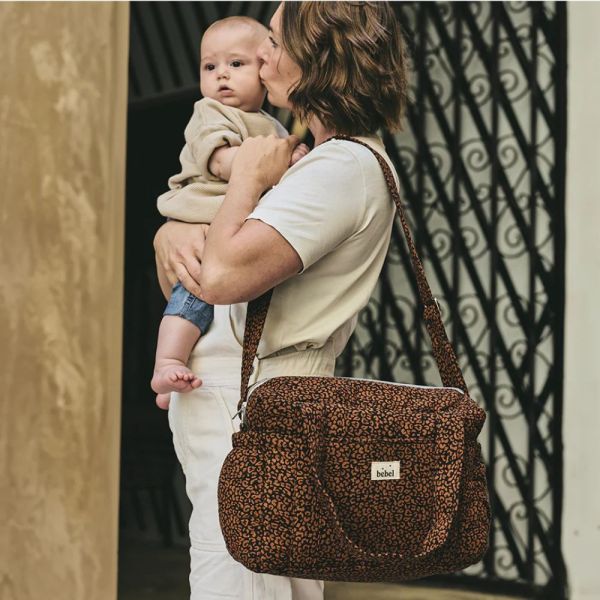 Sac à langer Middle Collection Léopard Noir