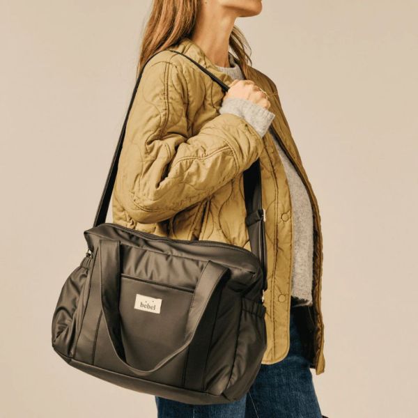 Sac à langer compact Middle imperméable multi-poches poussette Noir
