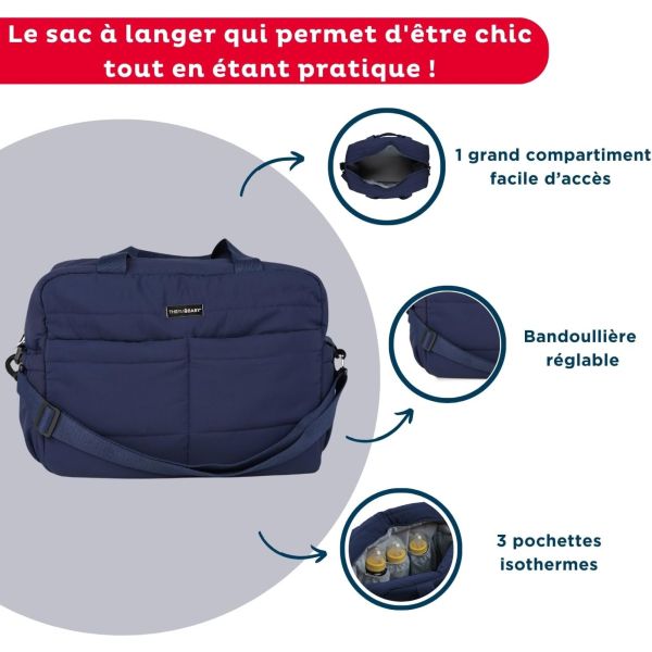 Sac à langer Pluméa Bleu nuit