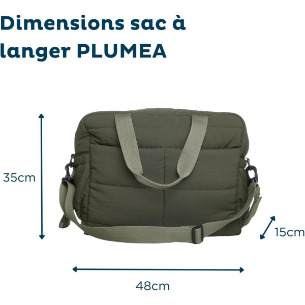 Sac à langer Pluméa Vert kaki