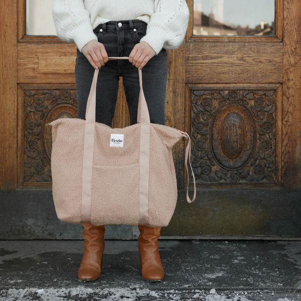 Sac à langer Soft Shell  Pink Bouclé