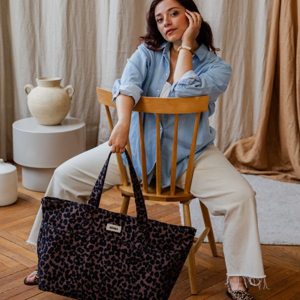 Sac à langer Madrid XXL Léopard