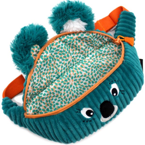 Sac banane enfant velours Berlingos le koala