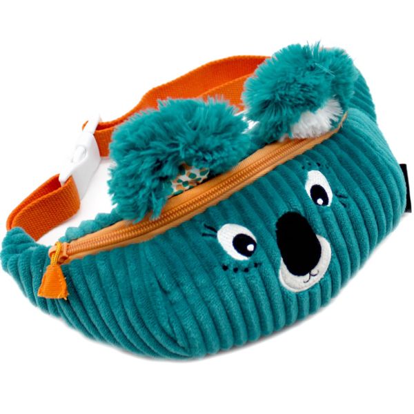 Sac banane enfant velours Berlingos le koala