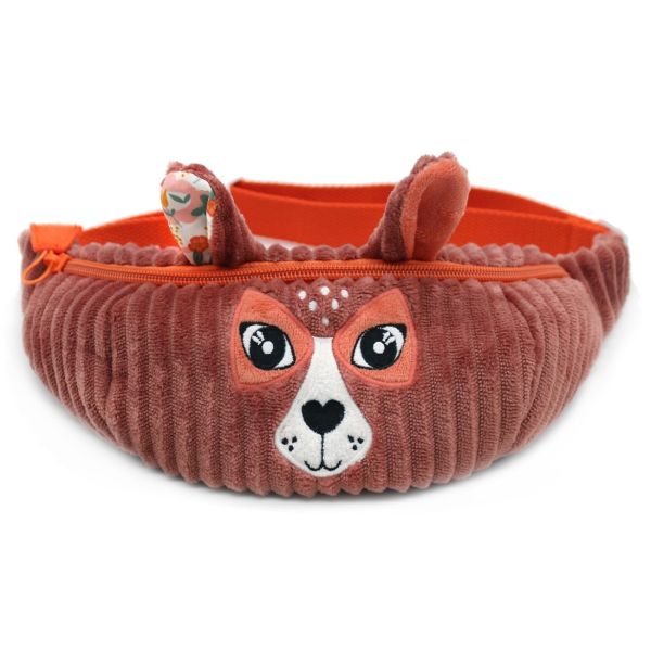 Sac banane enfant velours Mélimélos la Biche