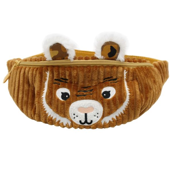 Sac banane enfant velours Spéculos le Tigre