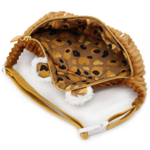 Sac banane enfant velours Spéculos le Tigre