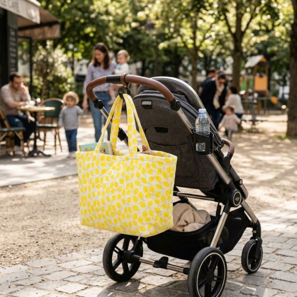 Sac cabas citron