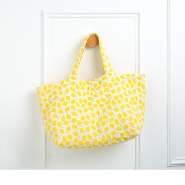 Sac cabas citron