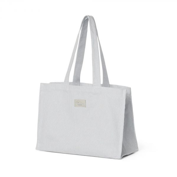 Sac cabas en toile Rayures Classiques Bleu