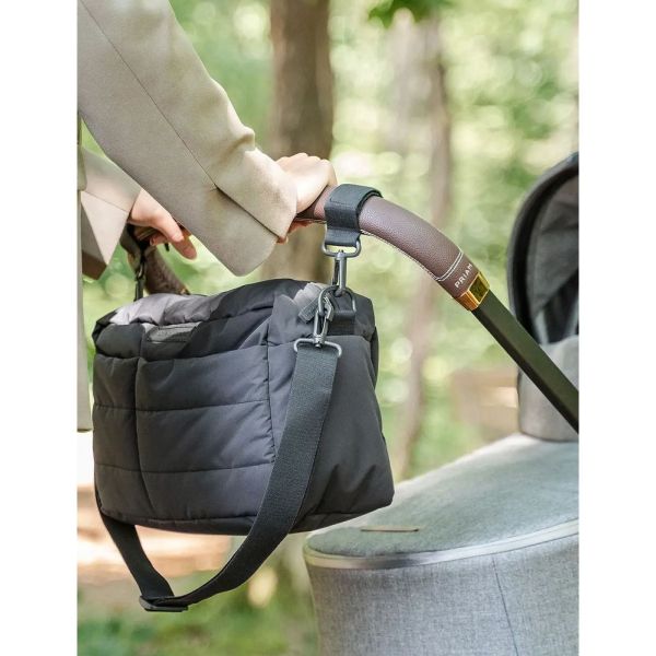 Sac de poussette matelassé Noir