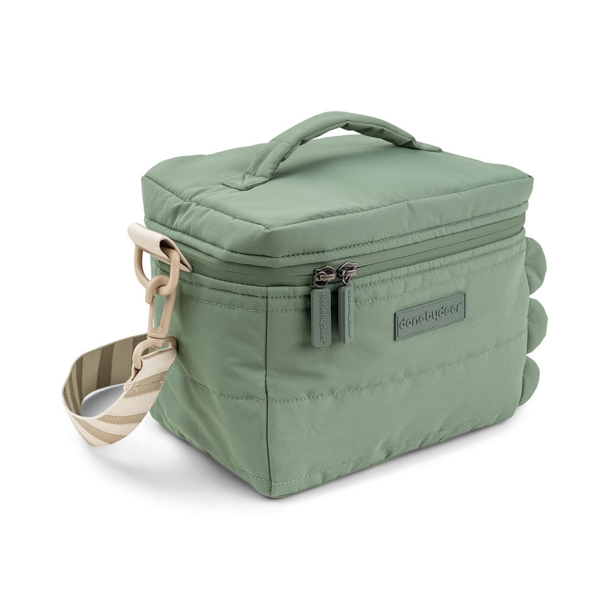 Sac isotherme matelassé Croco Vert - Made in Bébé