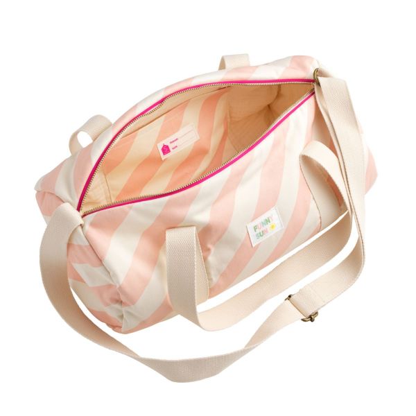 Sac de voyage enfant Pop Rayure rose