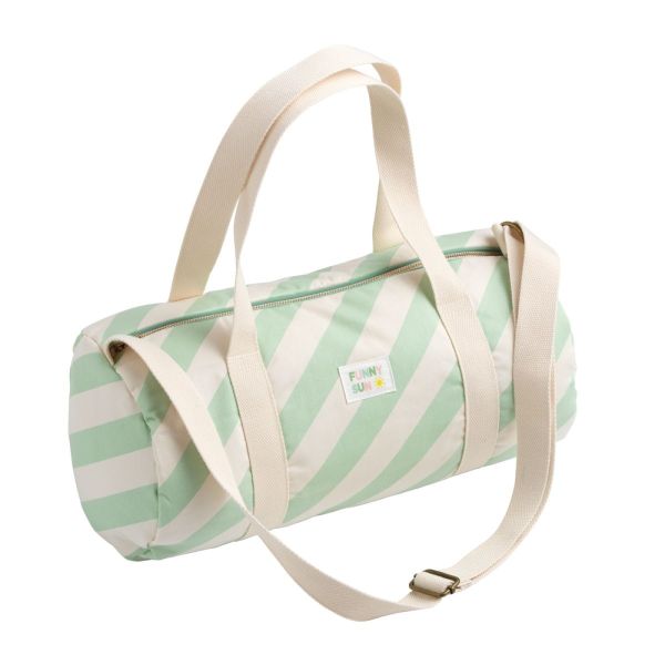 Sac de voyage enfant Pop Rayure verte