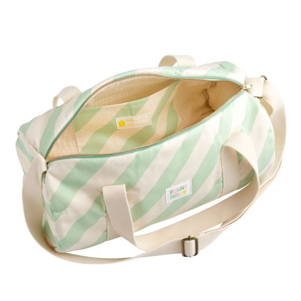 Sac de voyage enfant Pop Rayure verte
