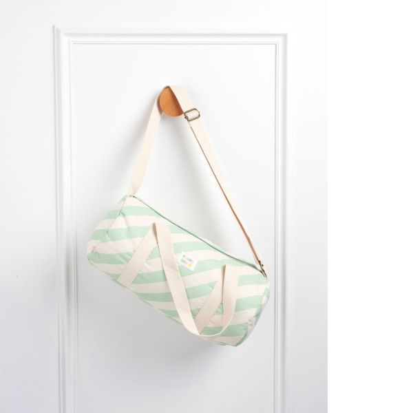 Sac de voyage enfant Pop Rayure verte