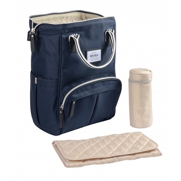 Sac à langer à dos Wellington bleu marine