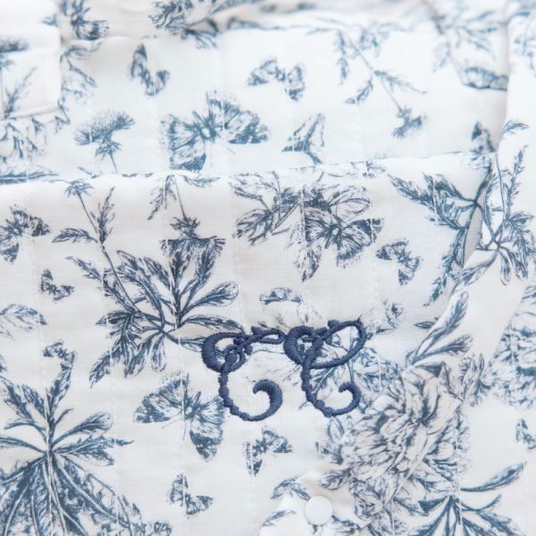 Sac à langer Imprimé toile de Jouy Bleu